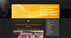 Desktop Screenshot of goldankauf-nuernberg-fuerth.de