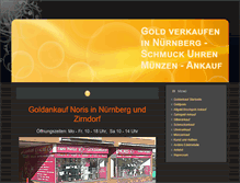 Tablet Screenshot of goldankauf-nuernberg-fuerth.de